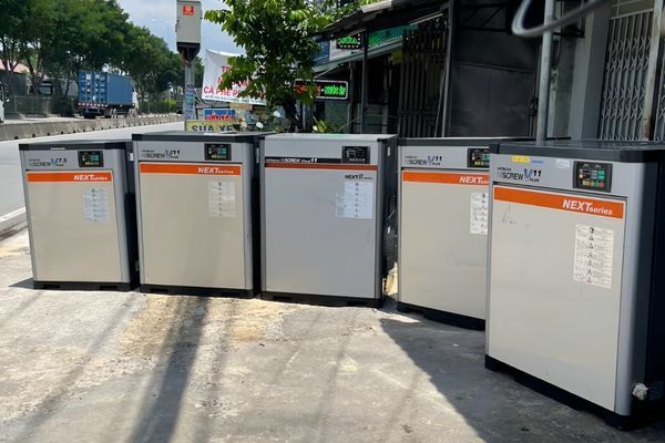 Máy nén khí Hitachi 11kW (15HP) new Nhật Bản 5 Máy nén khí Hitachi 11kW hoạt động ổn định khi được bảo trì đúng cách