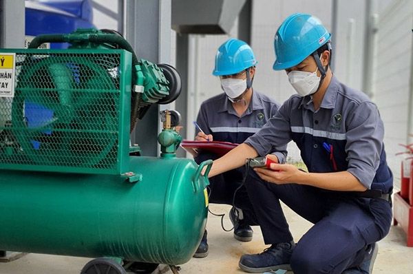 Sửa chữa và thay thế sau kiểm định bình khí nén công nghiệp
