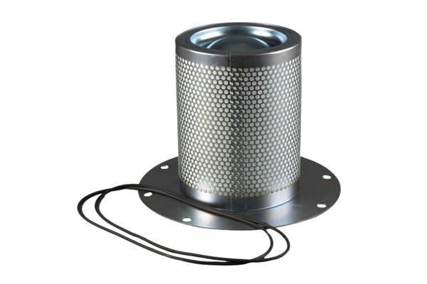 Bộ lọc tách dầu nằm bên trong bình tách dầu của máy nén khí trục vít ngâm dầu